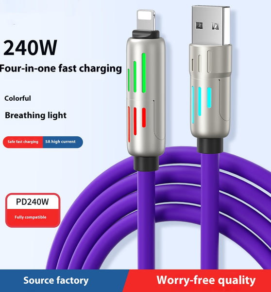 240W 4-in-1 Fast Charging Cable